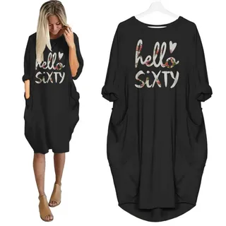 Hello Sixty Limited Edition Pocket Dress – Black