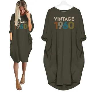 Vintage 1960 Limited Edition Pocket Dress – Green