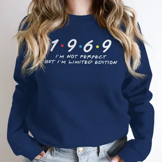 Not Perfect But Limited Edition 1969 Birthday Sweatshirt – Navy