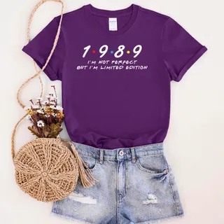 Not Perfect But Limited Edition 1989 Unique Birthday T-Shirt – Purple