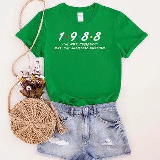 Not Perfect But Limited Edition 1988 Unique Birthday T-Shirt – Irish Green