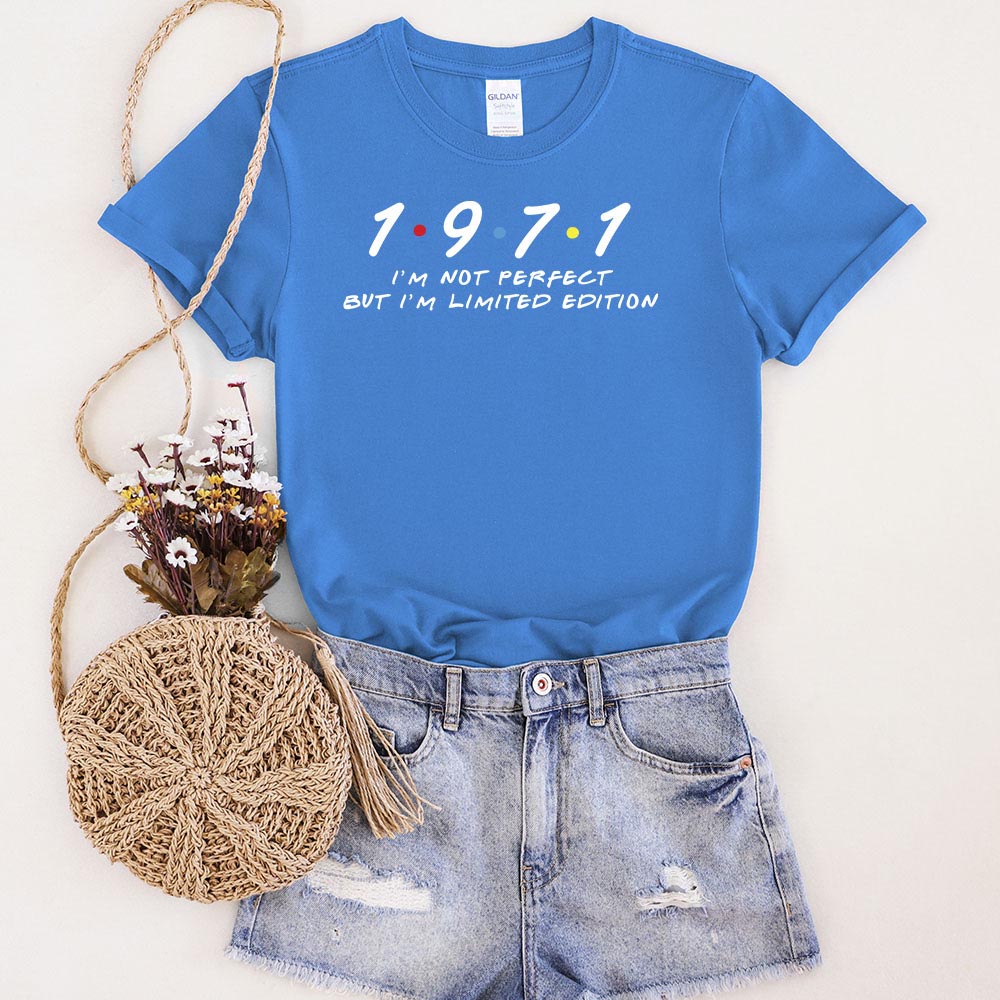 Not Perfect But Limited Edition 1971 Unique Birthday T-Shirt - variant image 1