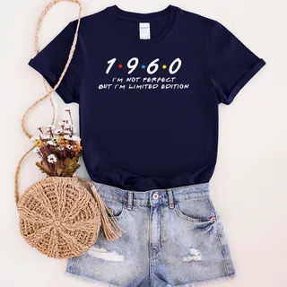 Not Perfect But Limited Edition 1960 Unique Birthday T-Shirt – Navy