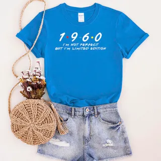 Not Perfect But Limited Edition 1960 Unique Birthday T-Shirt – Royal