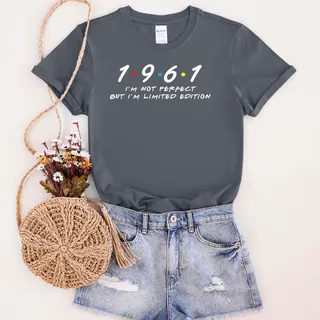 Not Perfect But Limited Edition 1961 Unique Birthday T-Shirt – Dark Heather