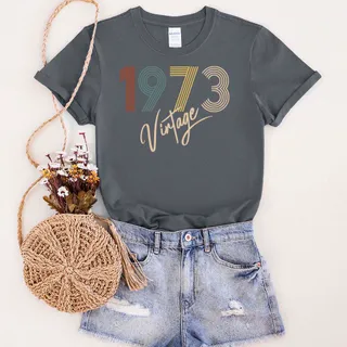 Limited Vintage 1973 Unique Birthday T-Shirt – Dark Heather
