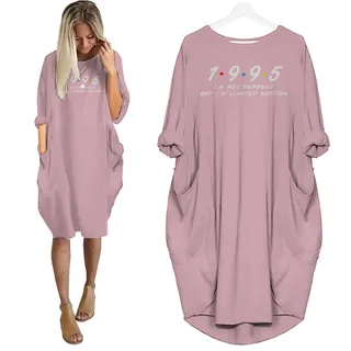 Not Perfect But Limited Edition 1995 Birthday Pocket Dress – Pink