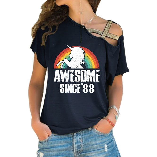 Awesome Since 1988 Limited Edition Off Shoulder Shirt - variant image 1