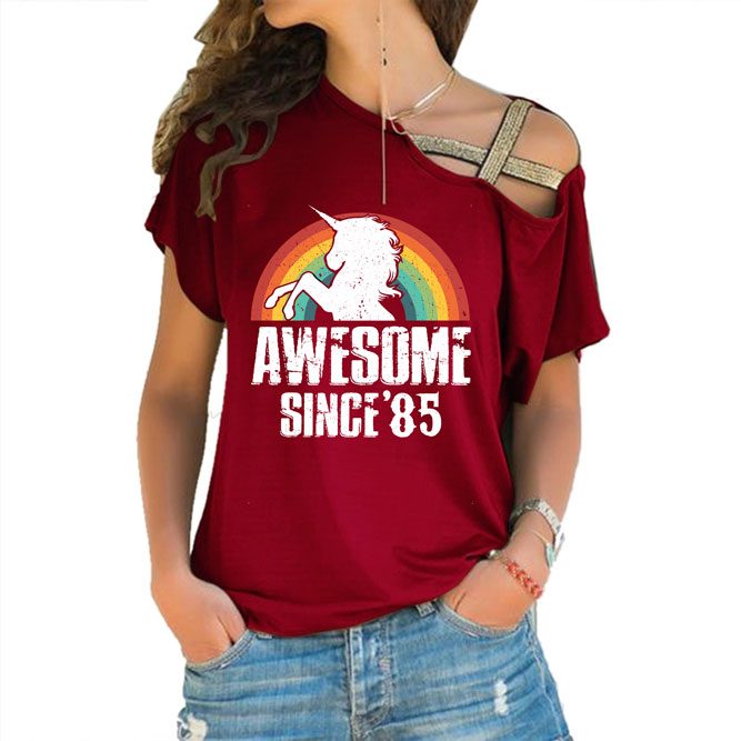 Awesome Since 1985 Limited Edition Off Shoulder Shirt - variant image 1