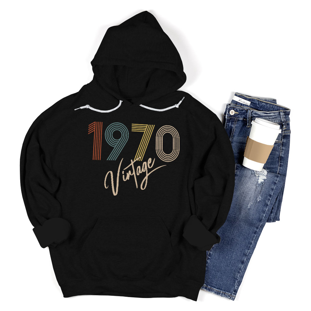 Limited Vintage 1970 Birthday Hoodie - variant image 1