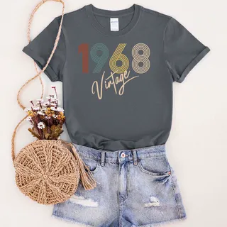 Limited Vintage 1968 Unique Birthday T-Shirt – Dark Heather