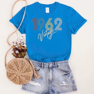 Limited Vintage 1962 Unique Birthday T-Shirt – Royal