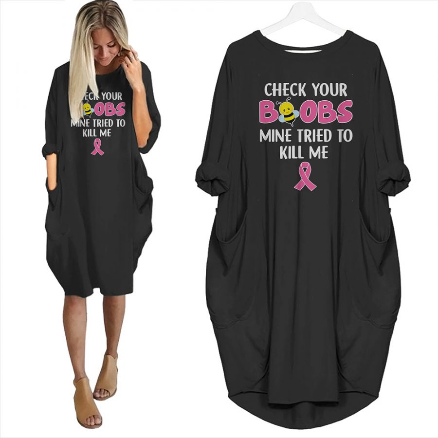 Check Your Boobs Limited Edition Pocket Dress - variant image 1