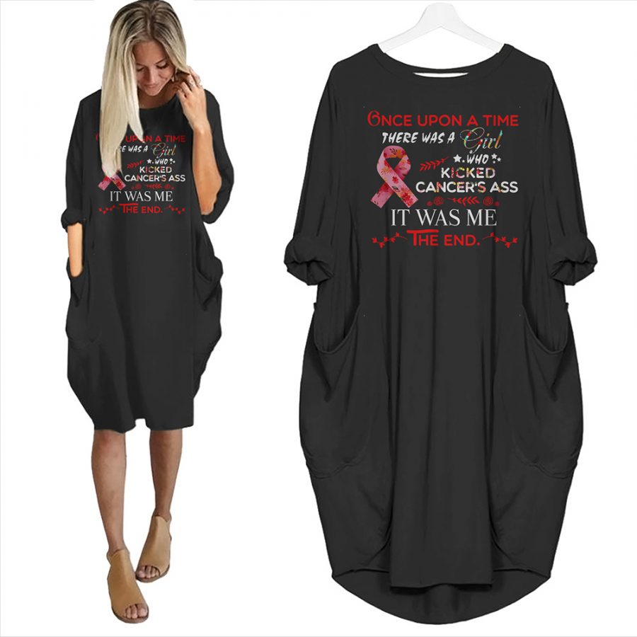 There Was A Girl Who Kicked Cancer's Ass Limited Edition Pocket Dress - variant image 1