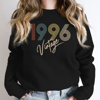 Limited Vintage 1996 Birthday Sweatshirt – Black