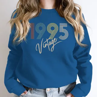 Limited Vintage 1995 Birthday Sweatshirt – Royal