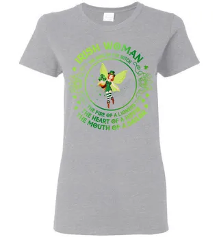 Irish Woman Ladies Short-Sleeve – Sports Grey
