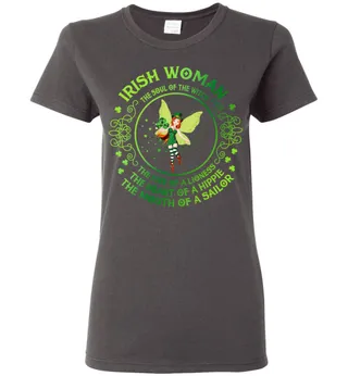 Irish Woman Ladies Short-Sleeve – Charcoal