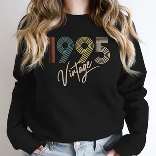 Limited Vintage 1995 Birthday Sweatshirt – Black