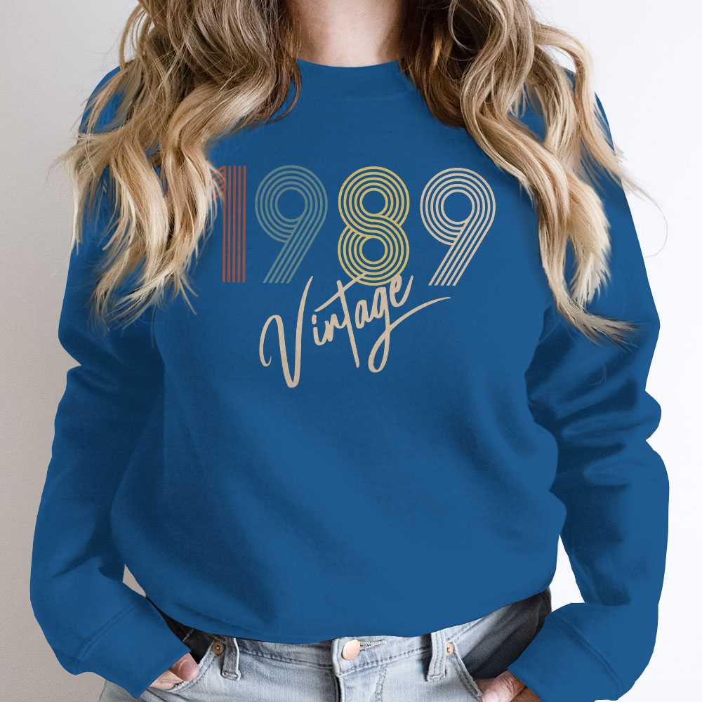 Limited Vintage 1989 Birthday Sweatshirt - variant image 1
