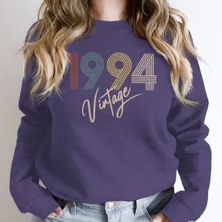 Limited Vintage 1994 Birthday Sweatshirt – Purple
