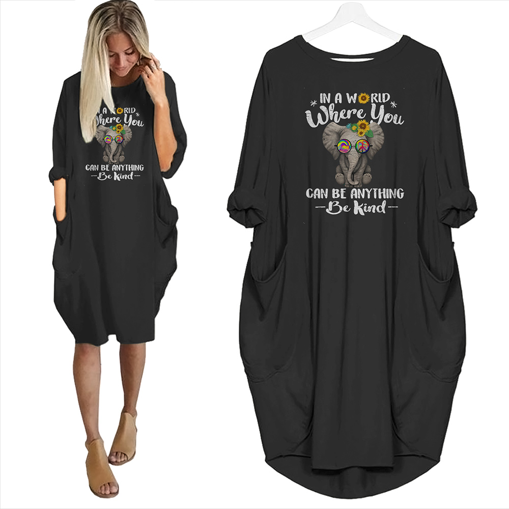 In A World Where You Can Be Anything Be Kind Limited Edition Pocket Dress - variant image 1