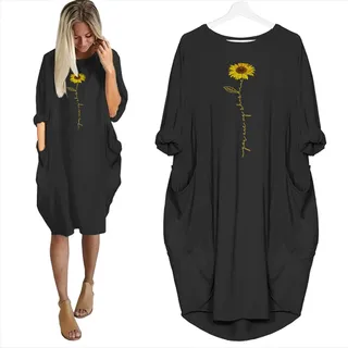 You Are My Sunshine Limited Edition Pocket Dress – Black