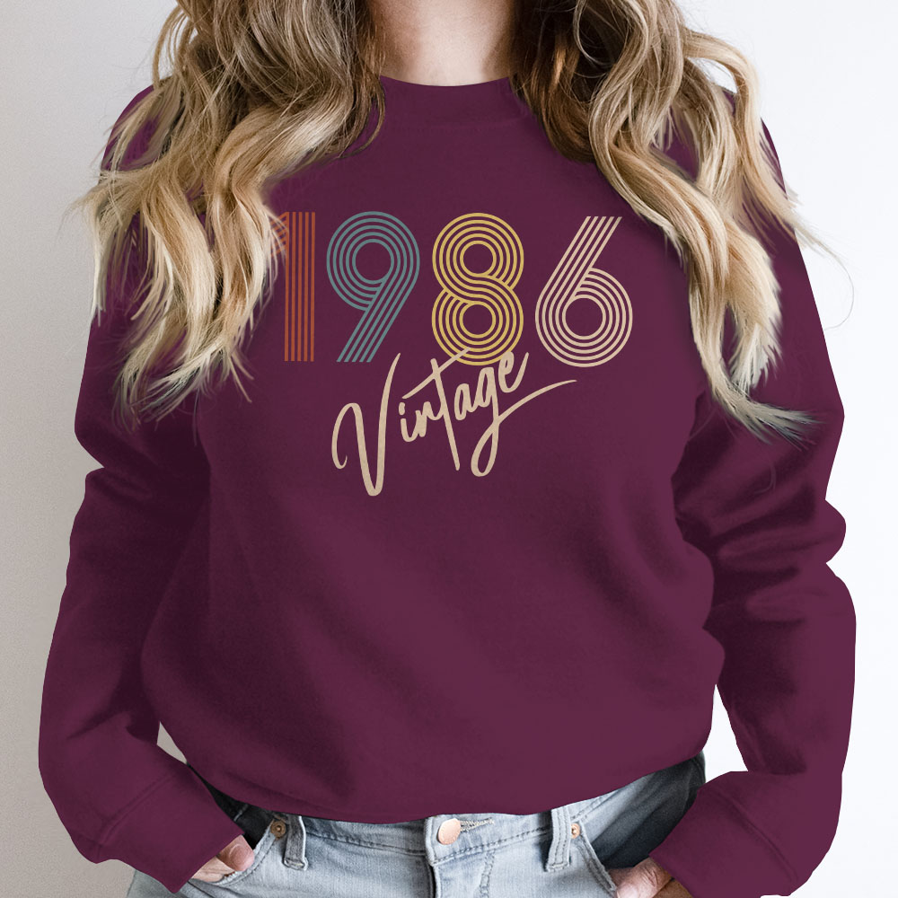 Limited Vintage 1986 Birthday Sweatshirt - variant image 1