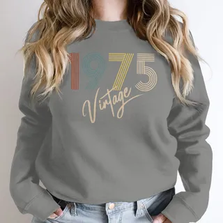 Limited Vintage 1975 Birthday Sweatshirt – Grey
