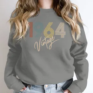 Limited Vintage 1964 Birthday Sweatshirt – Grey