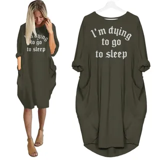 To Go To Sleep Nightgown For Women – Green