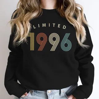 Limited Birthday 1996 Birthday Sweatshirt – Black
