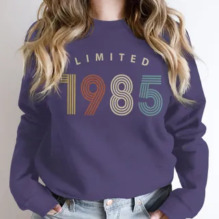 Limited Birthday 1985 Birthday Sweatshirt – Purple