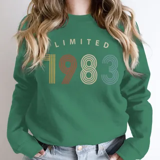 Limited Birthday 1983 Birthday Sweatshirt – Kelly Green