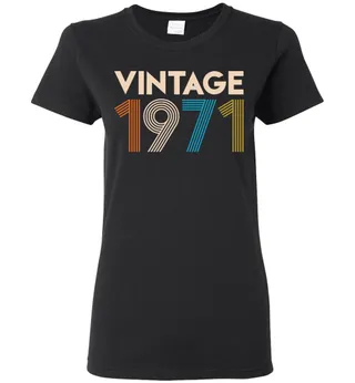 Vintage 1971 Limited Edition Ladies Short-Sleeve – Black