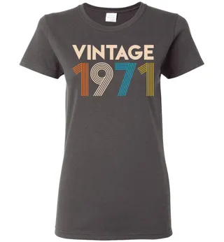 Vintage 1971 Limited Edition Ladies Short-Sleeve – Dark Heather