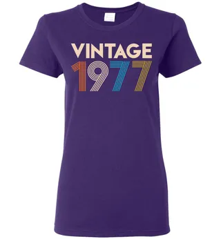Vintage 1977 Limited Edition Ladies Short-Sleeve – Purple