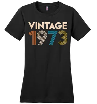 Vintage 1973 Limited Edition Ladies Perfect Weight Tee – Black