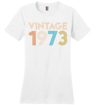 Vintage 1973 Limited Edition Ladies Perfect Weight Tee – White