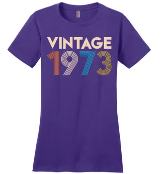 Vintage 1973 Limited Edition Ladies Perfect Weight Tee – Purple