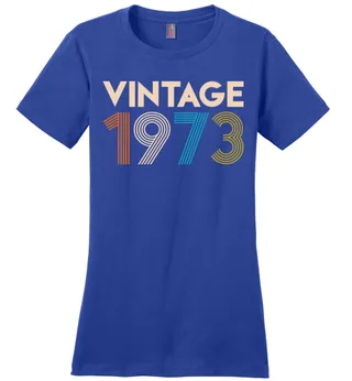 Vintage 1973 Limited Edition Ladies Perfect Weight Tee – Deep Royal