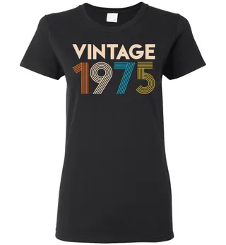 Vintage 1975 Ladies Short-Sleeve – Black