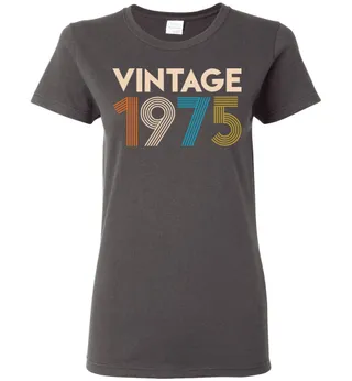 Vintage 1975 Ladies Short-Sleeve – Dark Heather