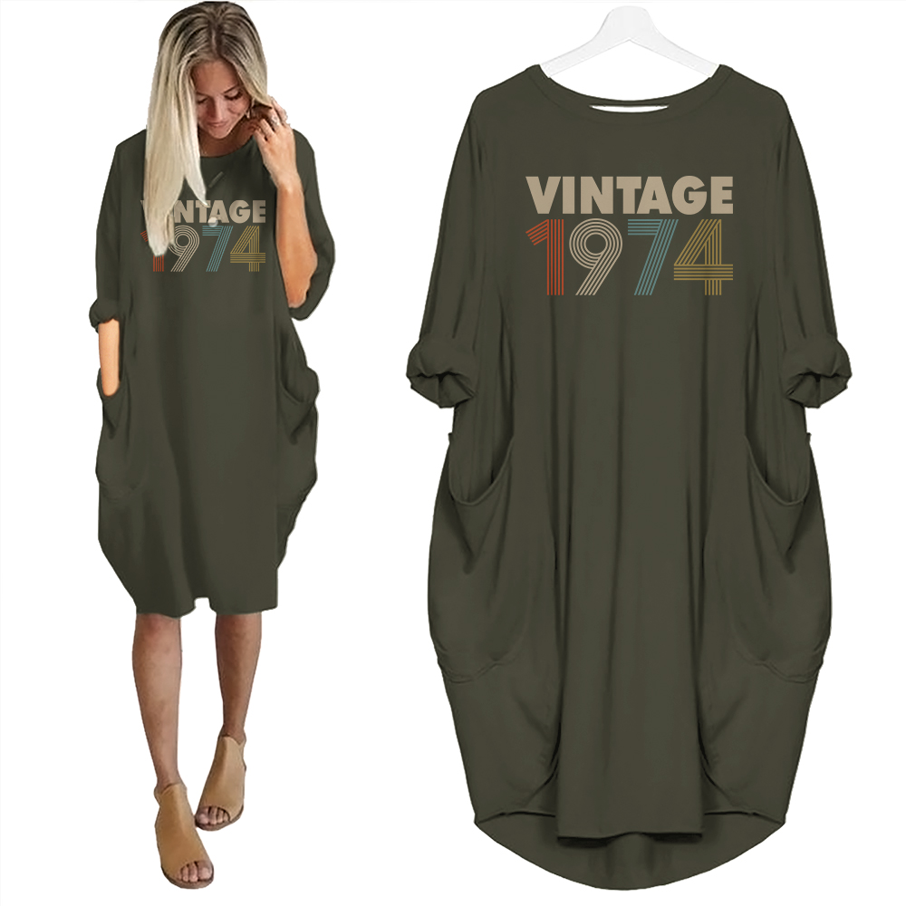 Birthday Outfits Vintage 1974 Limited Edition Pocket Dress - variant image 1