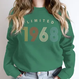 Limited Birthday 1968 Birthday Sweatshirt – Kelly Green