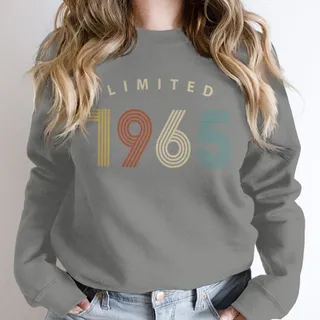 Limited Birthday 1965 Birthday Sweatshirt – Grey