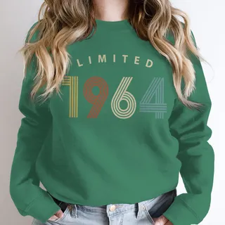 Limited Birthday 1964 Birthday Sweatshirt – Kelly Green