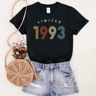 Limited Birthday 1993 Birthday T-Shirt – Black