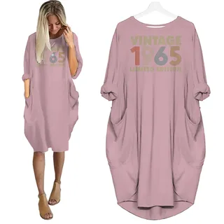 Vintage Limited Nightgown 1965 Birthday Pocket Dress – Pink