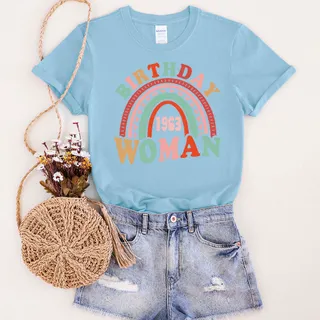 Retro 1963 Birthday T-Shirt – Light Blue